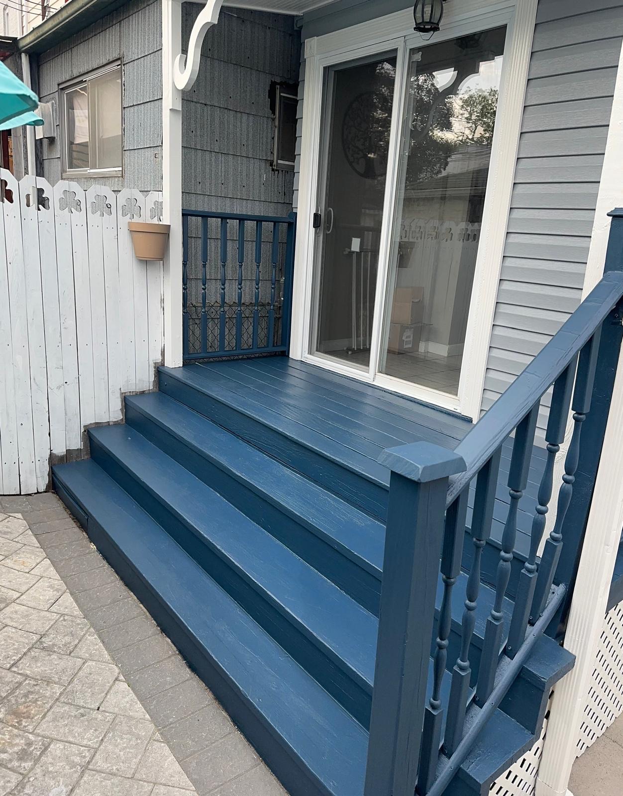 Painted staircase — Berrios Painting Services project (interior)