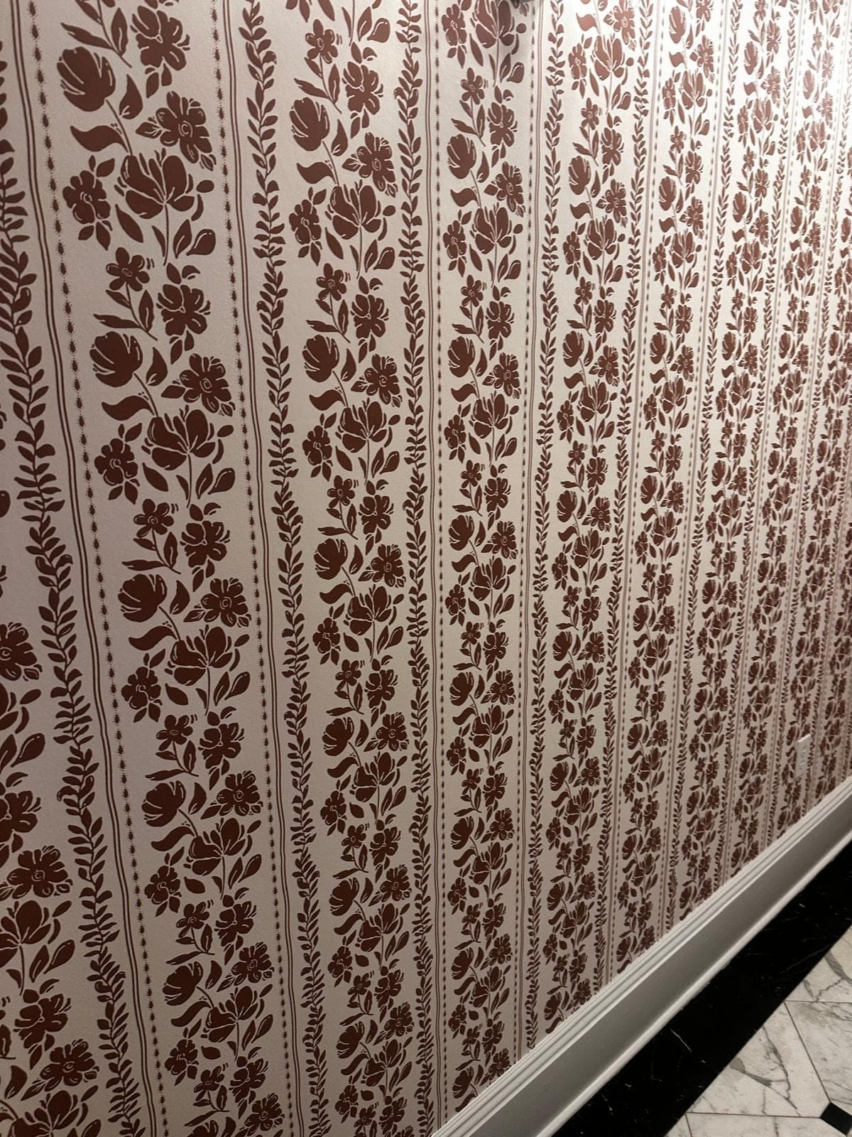 Detail of patterned wallpaper